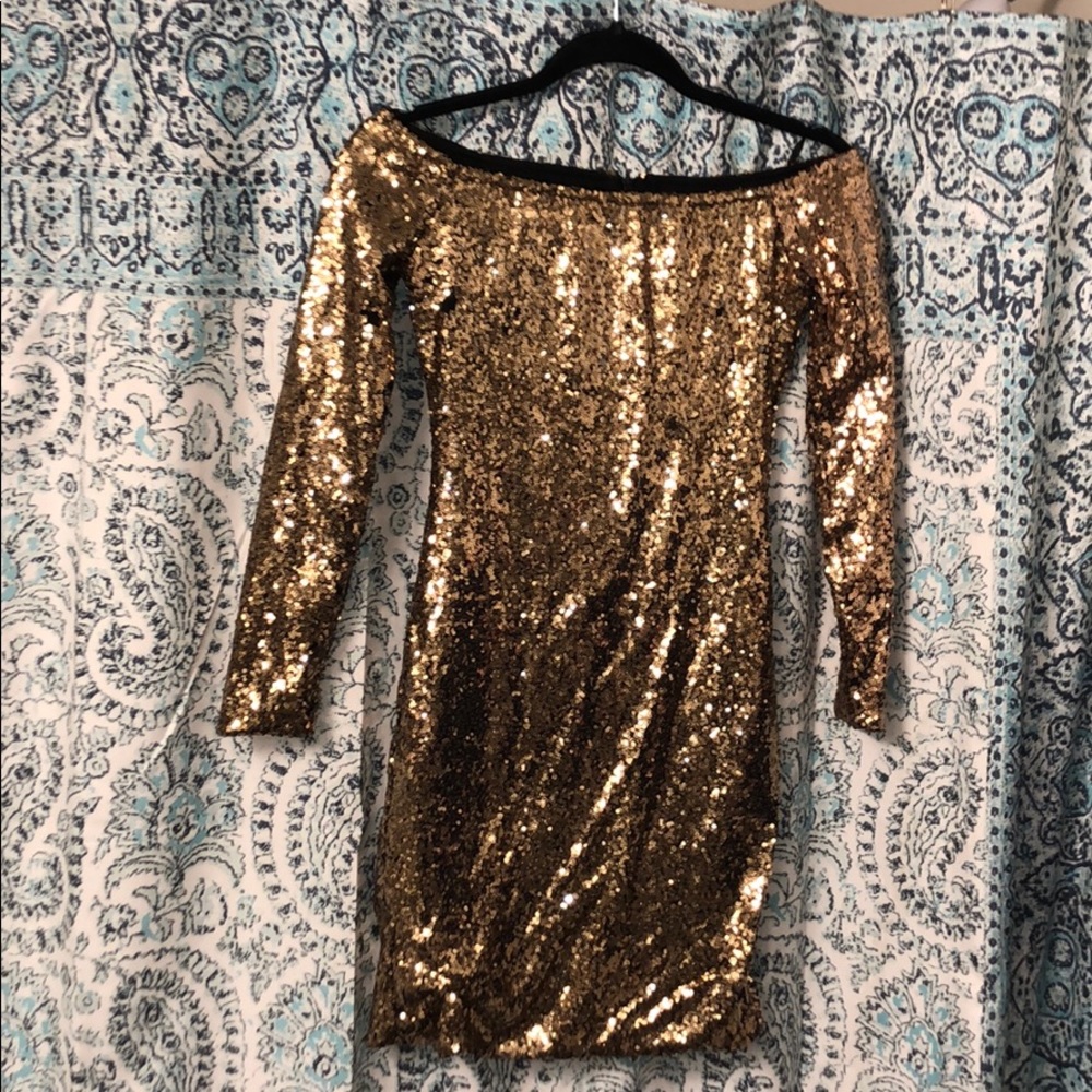Gold dress